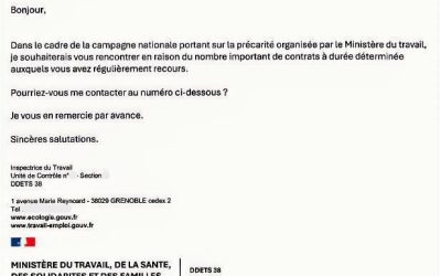 L’inspection du travail démarre une nouvelle campagne de contrôle contre le recours abusif aux CDD : 1ʳᵉ situation vécue chez nos clients
