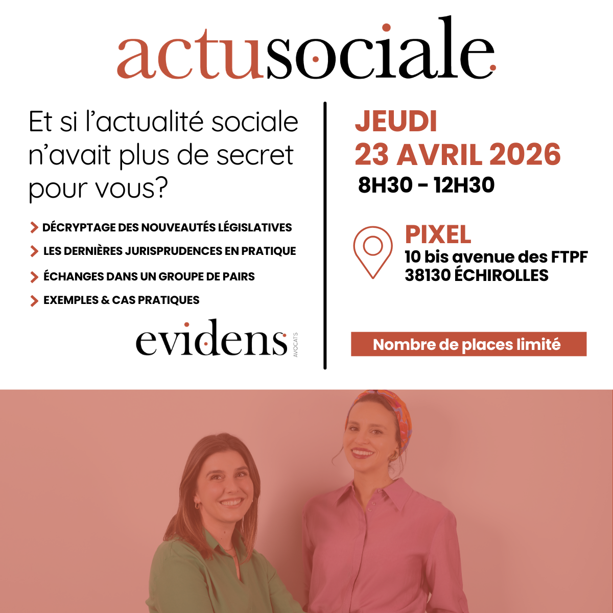 ACTU'SOCIALE - Jeudi 23 avril 2026 - 8h30-12h30
