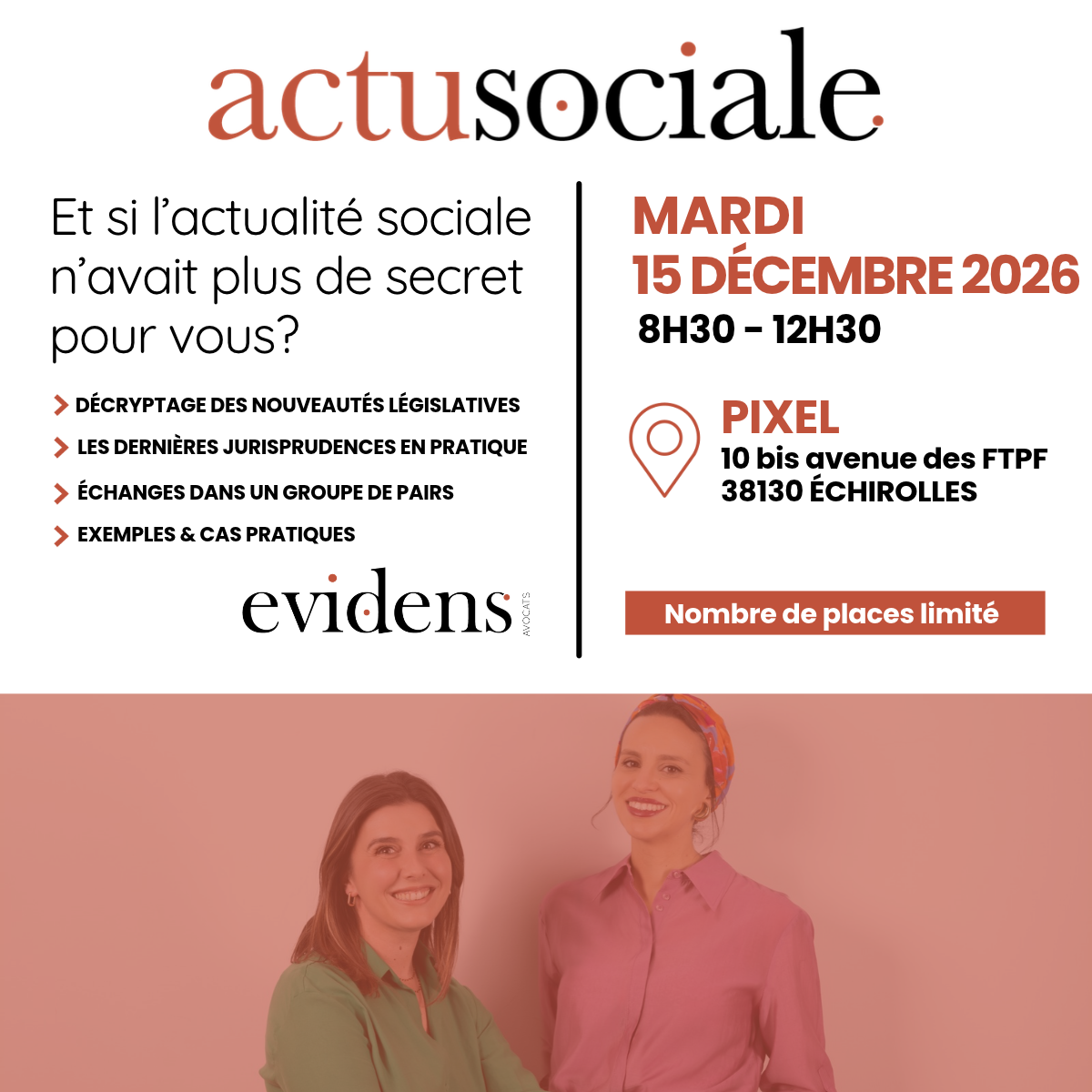 ACTU'SOCIALE - Mardi 15 décembre 2026 - 8h30-12h30
